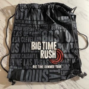 RARE big time rush drawstring bag